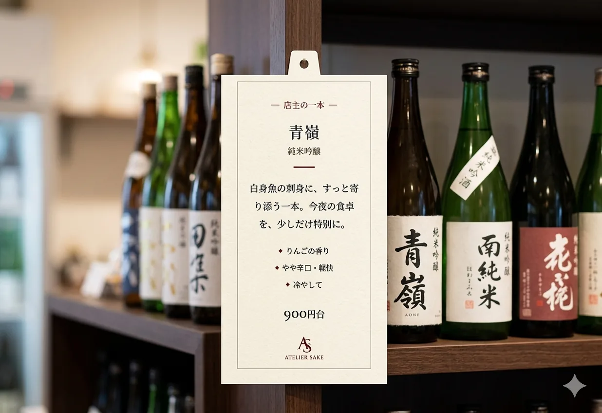 地酒セレクト「蔵日和」店頭POP