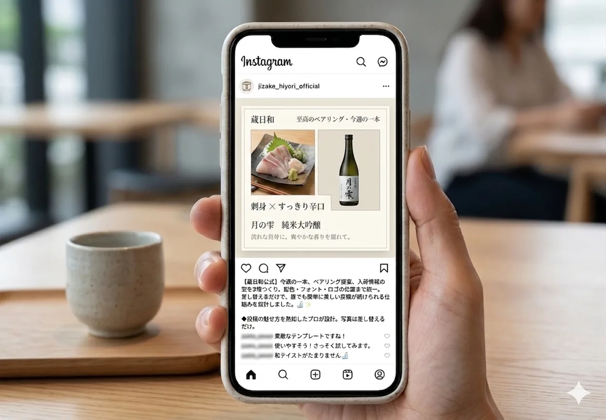 地酒セレクト「蔵日和」SNS投稿テンプレート